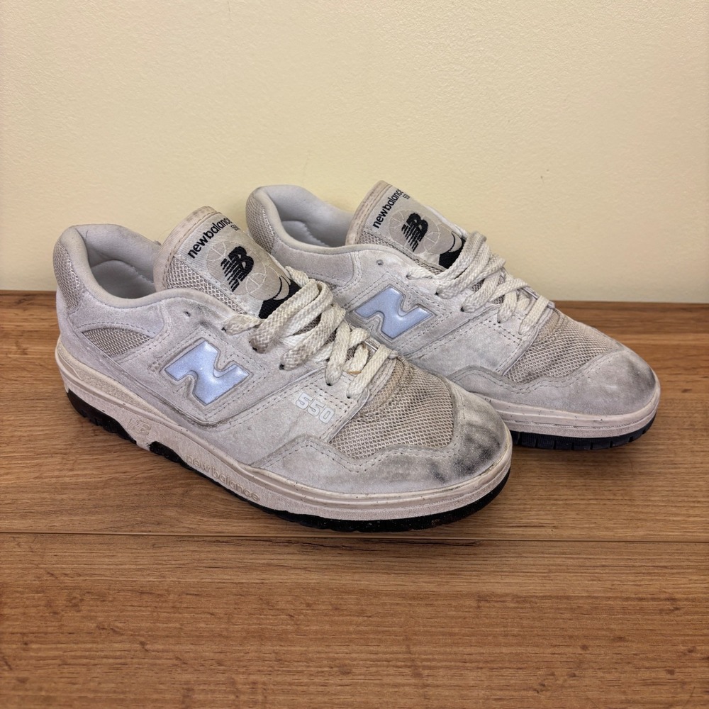 NEW BALANCE 550 Sneakers Womens Size 7.5 Light Grey Streetwear Comfort BBW550HD